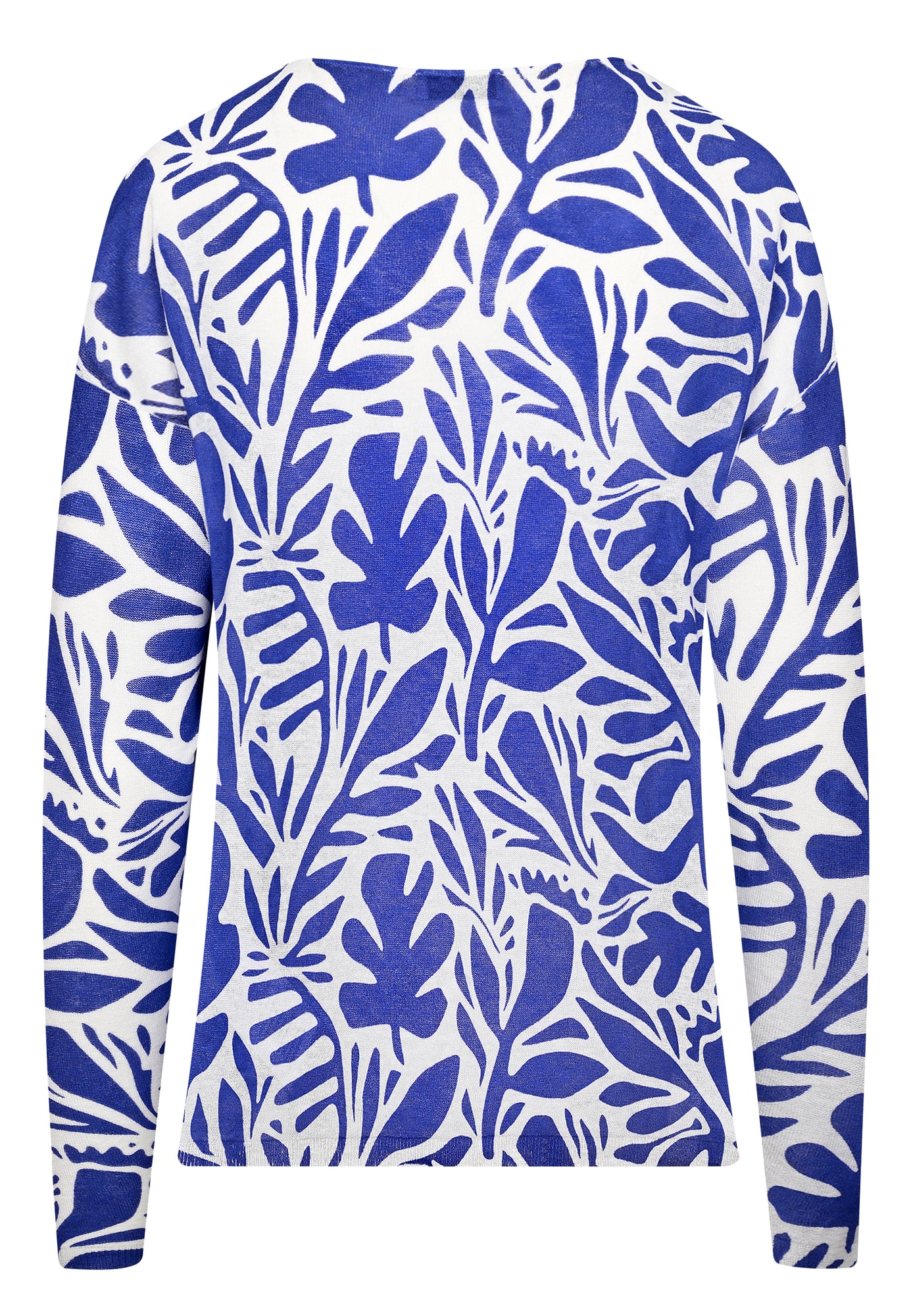 24261 Sweater Print - 01/white-blue