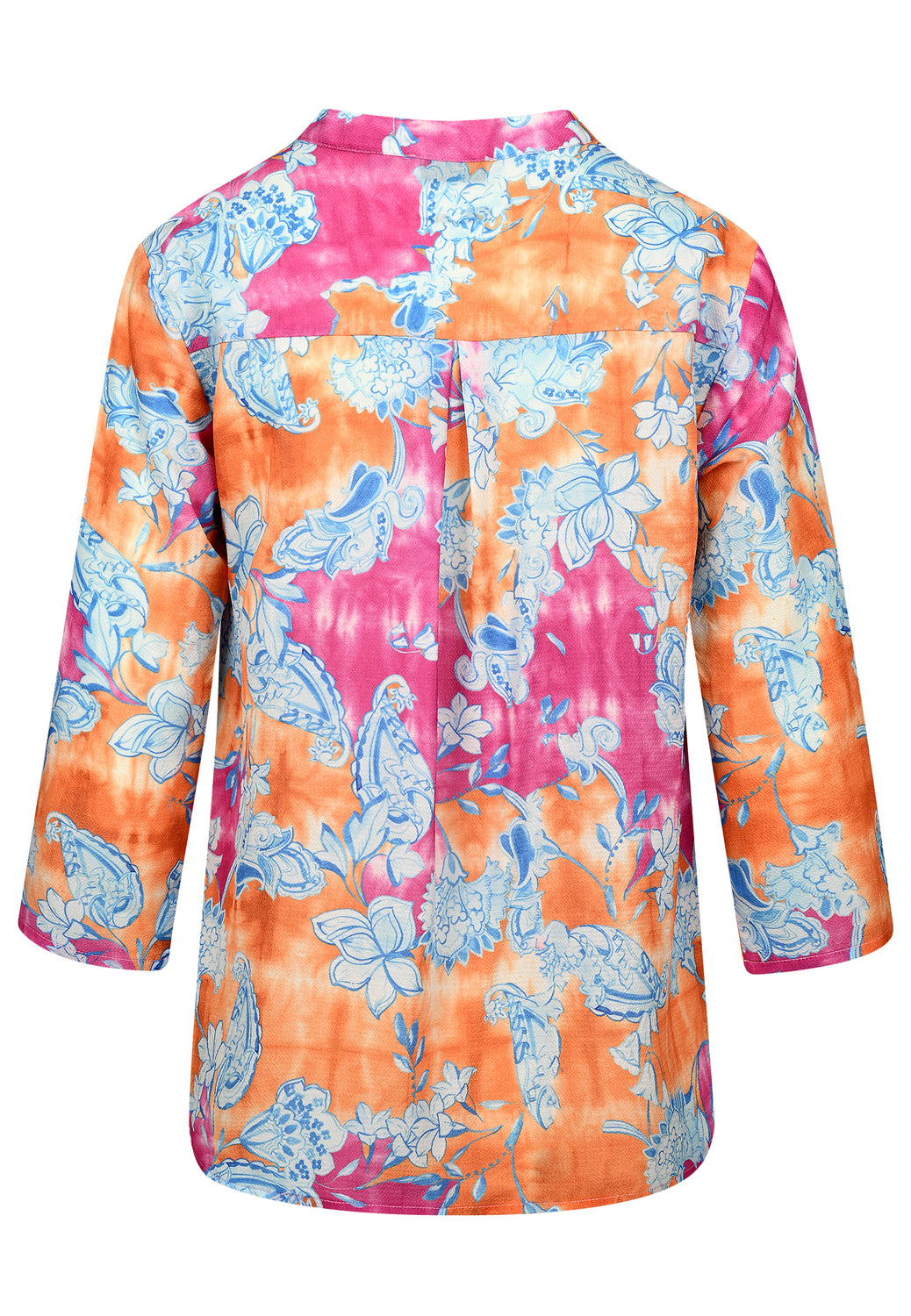 24266 Blouse Tunic Print - 09/pink-orange