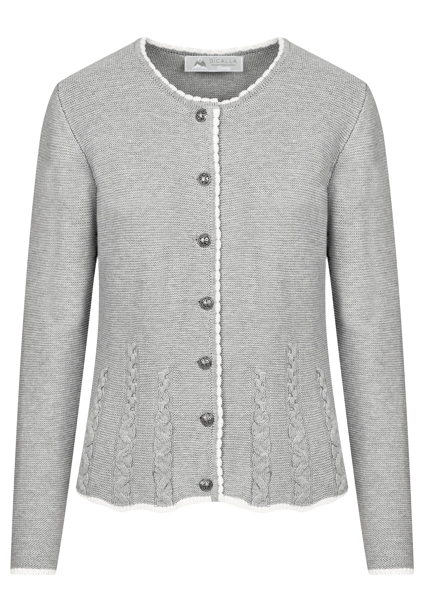 23546 Cardigan Cables - 06/silver-melange