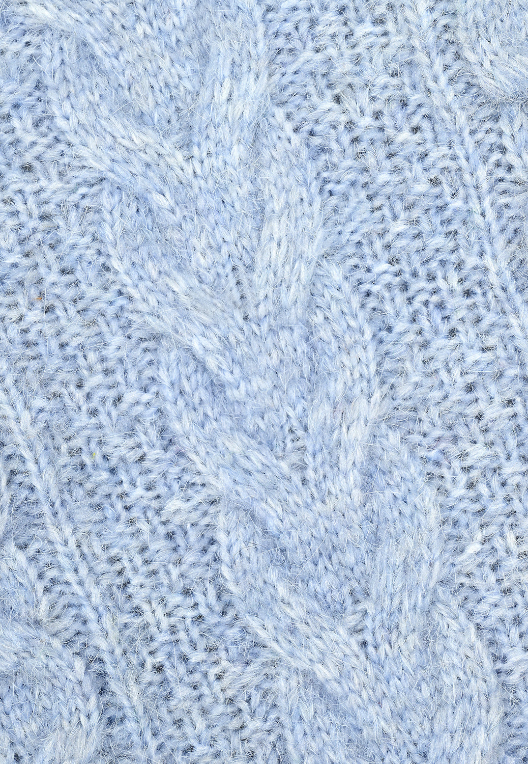 23602 Pull Aran Knit - 10/ice-blue