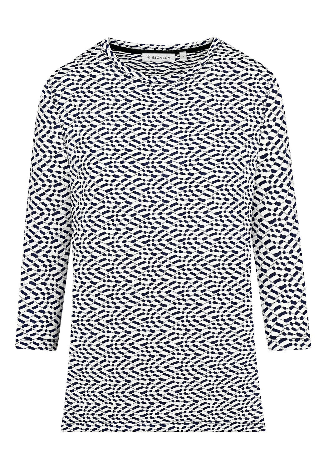 23604 Shirt Small Stripes - 01/white-navy