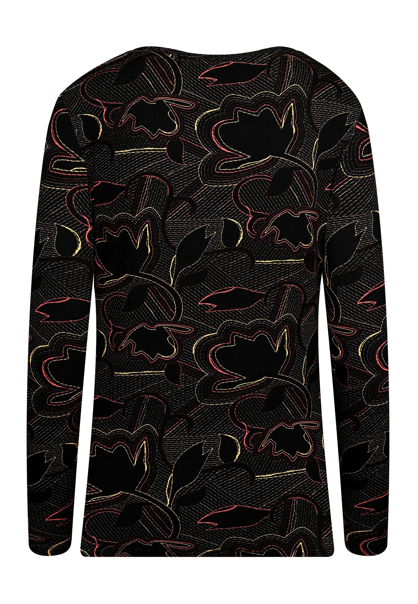 23662 Shirt Stitch Print - 20/black-red-curry