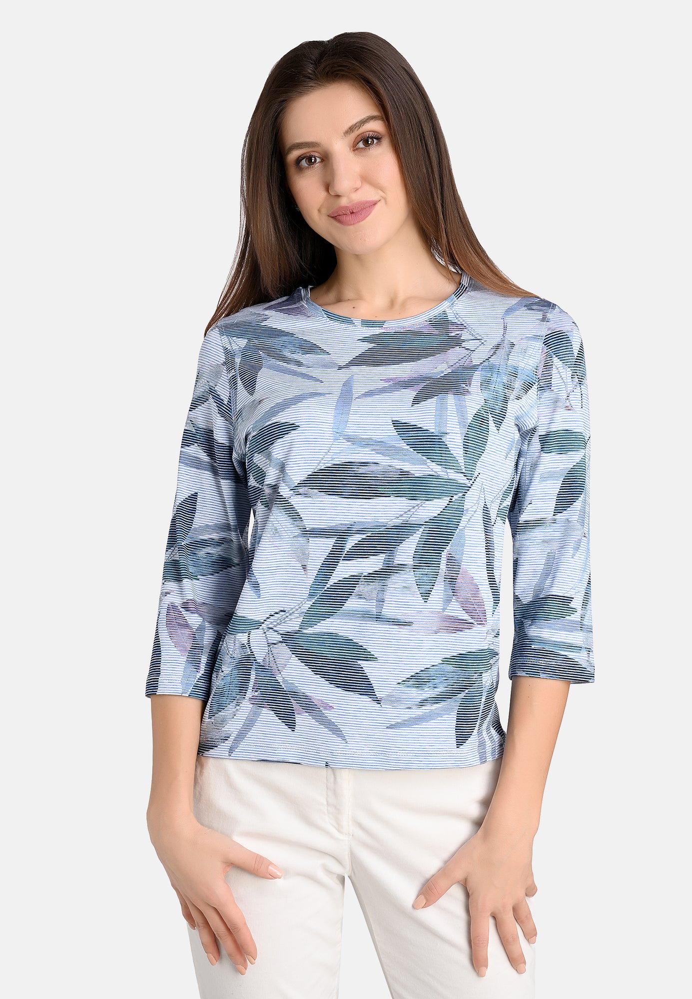 24106 Shirt Stripe Print - 10/blue