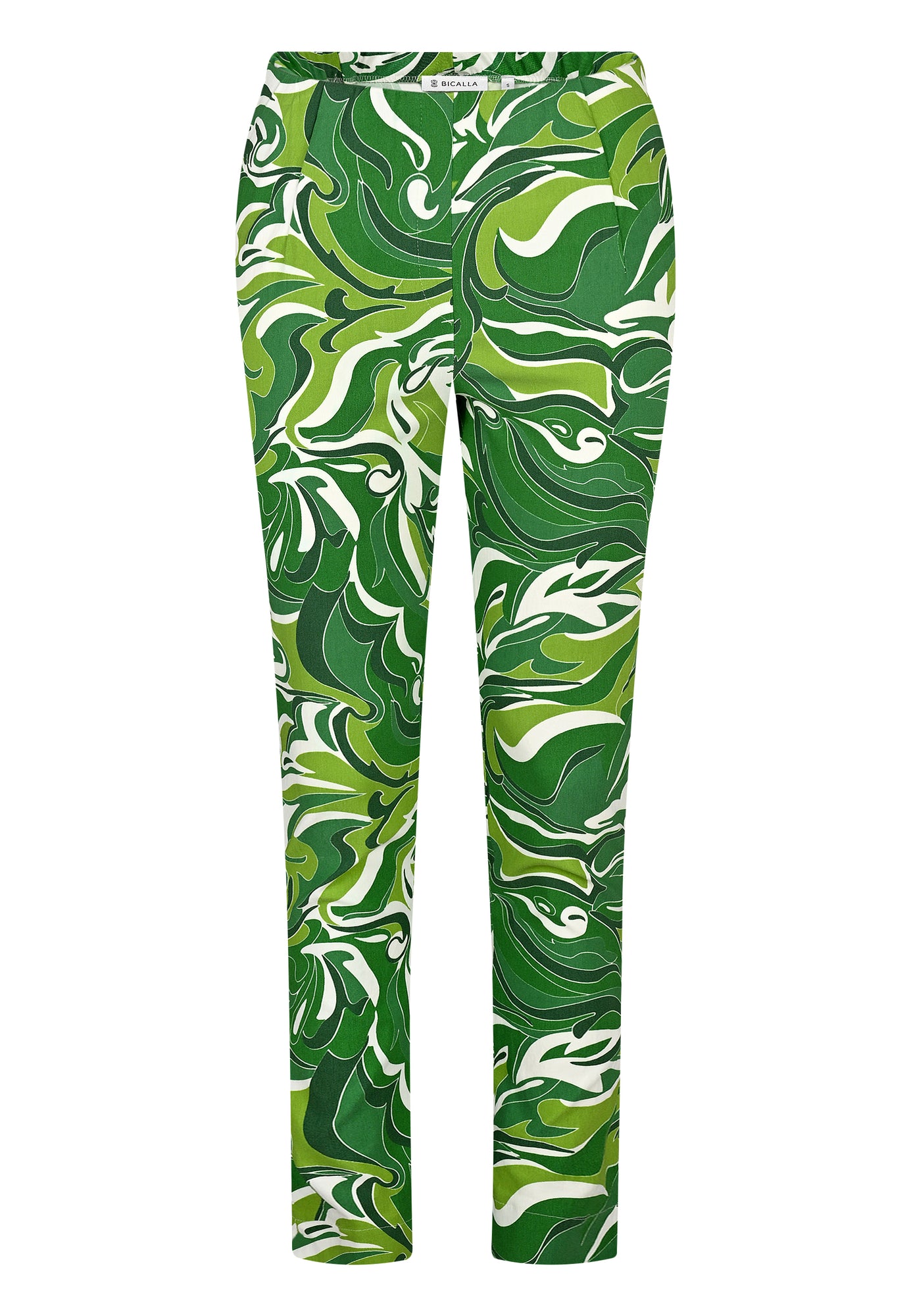 24206 Pants Bengaline - 12/green-white