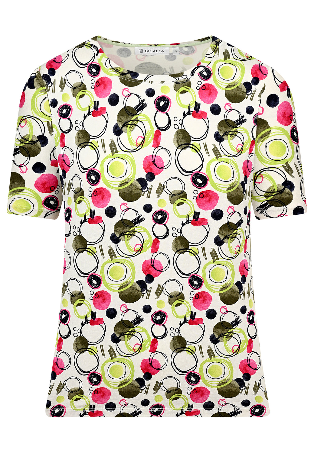 24224 Shirt Bubbles - 05/lime-pink