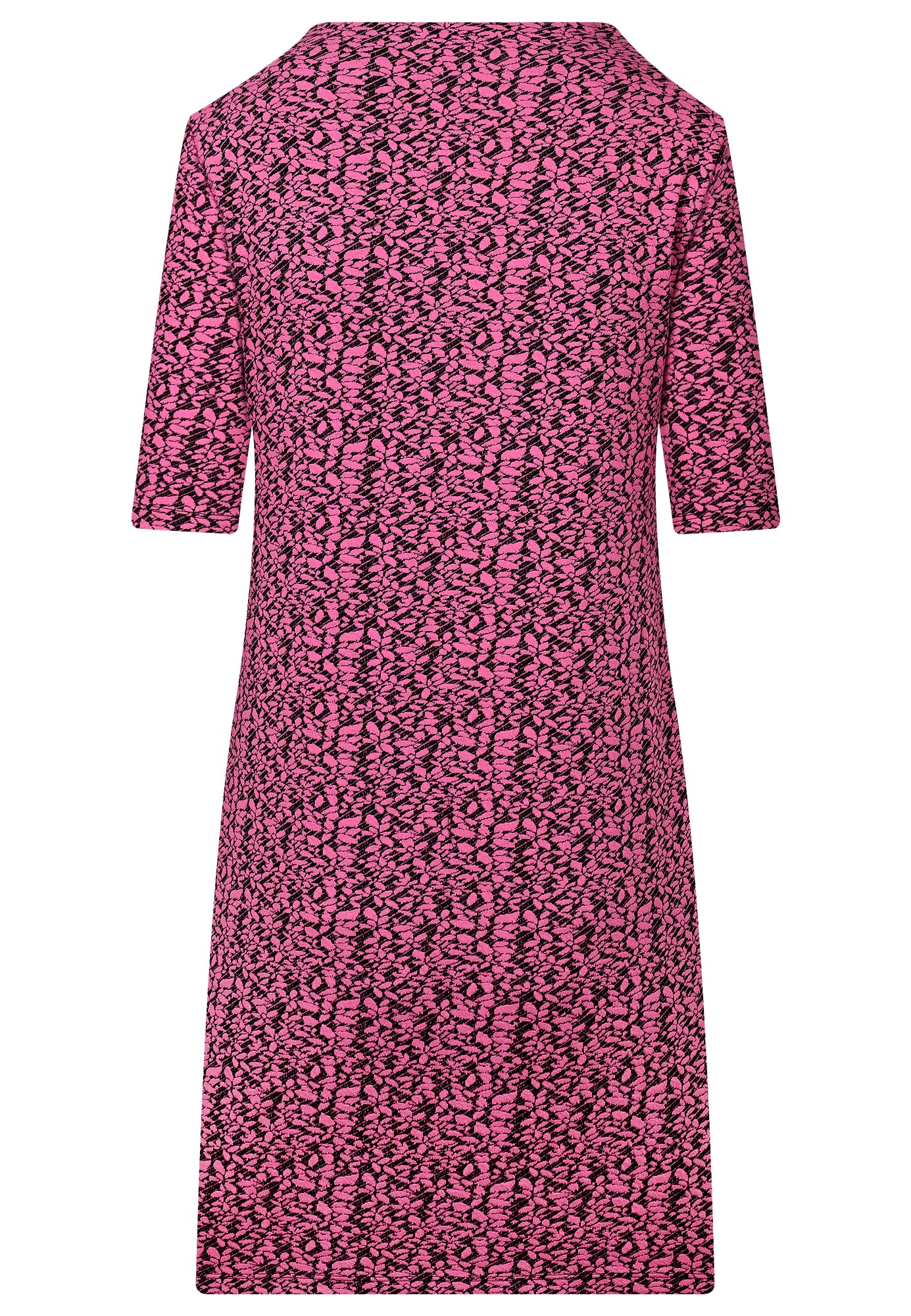 24234 Dress Jacquard - 09/pink-black