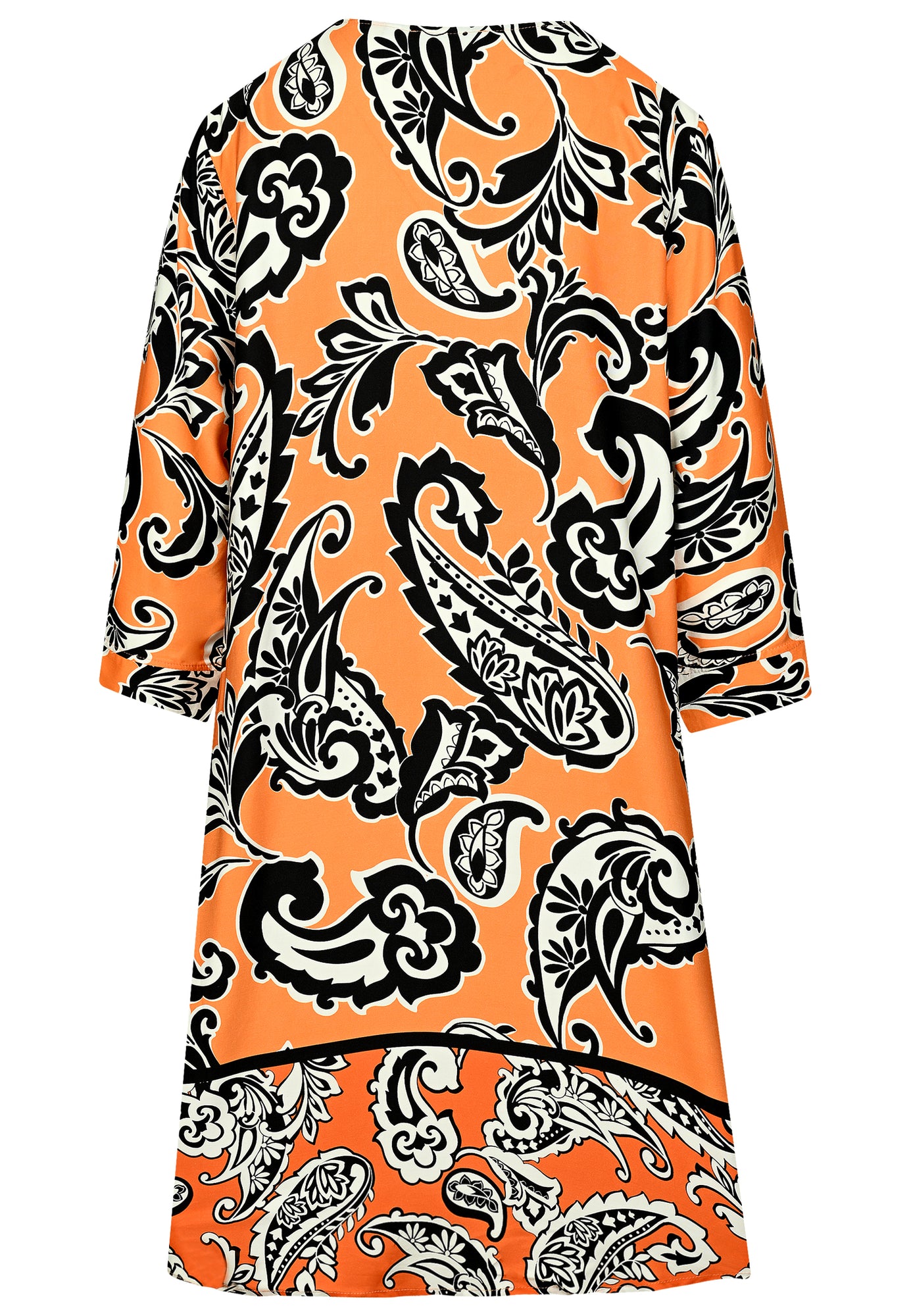 24314 Dress Paisley - 11/orange-black